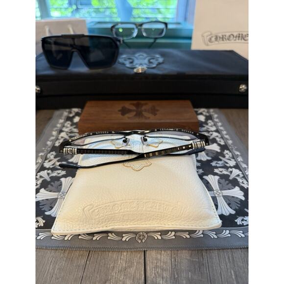 Chrome Hearts Glasses 'Slap Nuts I' Glossy Black - Picture 3 of 5